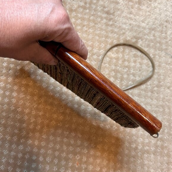 Saddle River Metallic Woven Wood Clutch 80's Y2K Moonlighting 90’s Unique - Picture 14 of 16